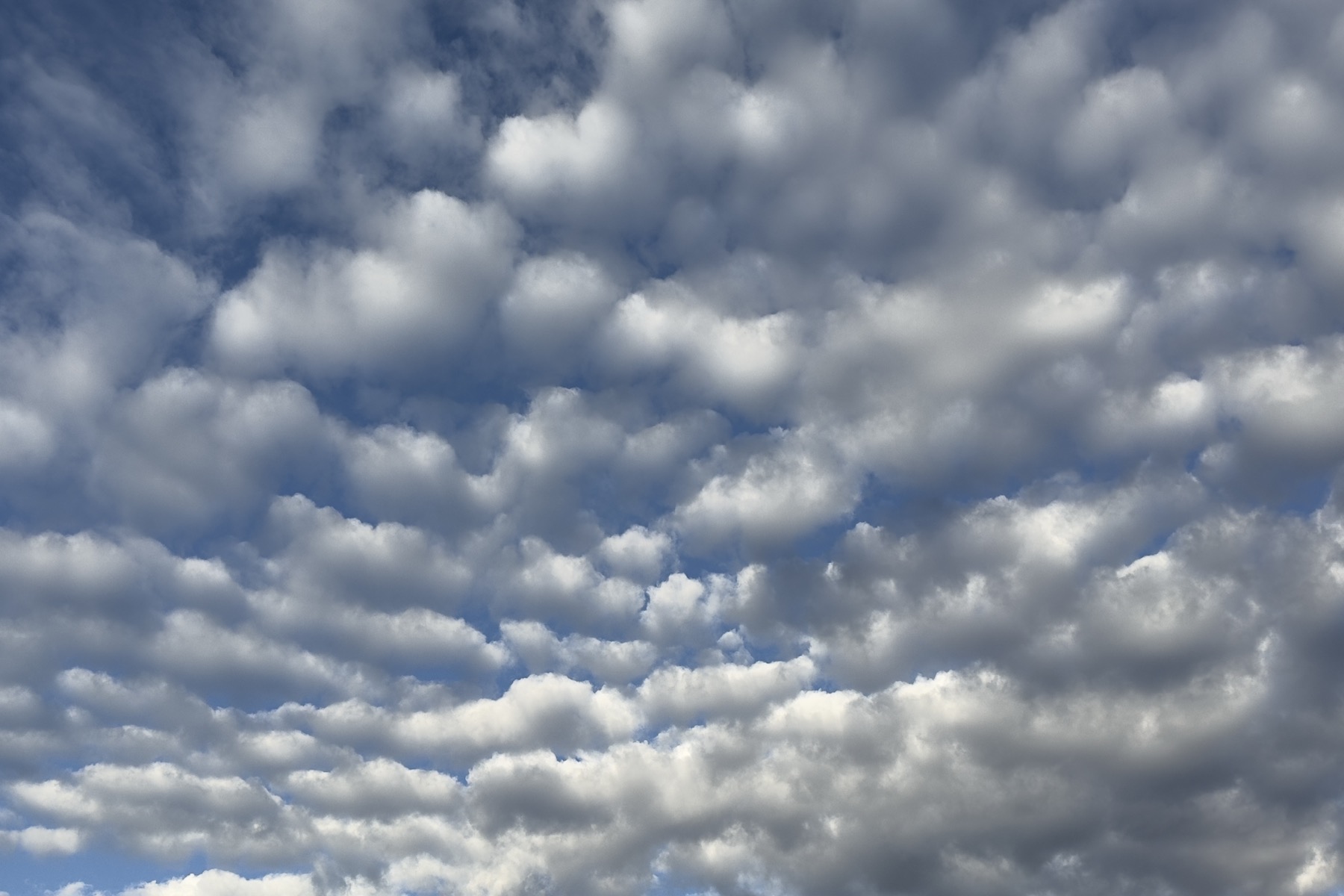 Clouds and blue sky.